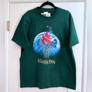 Vintage 1996 Atlanta Olympics Graphic Tee NWT Hanes USA Heavyweight